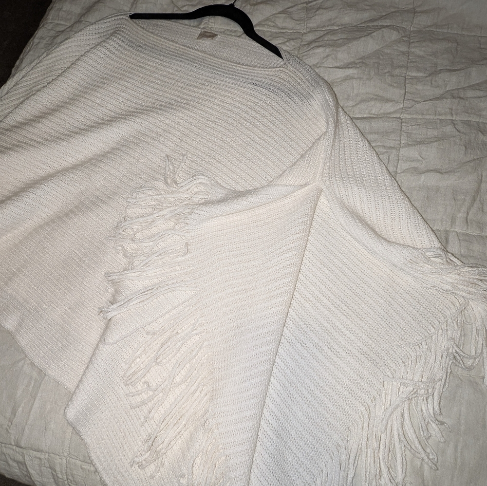 Chico's Stella Fringe Poncho - Picture 3 of 4